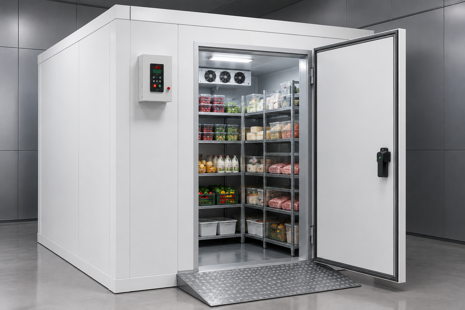 Cámara frigorífica comercial para hostelería